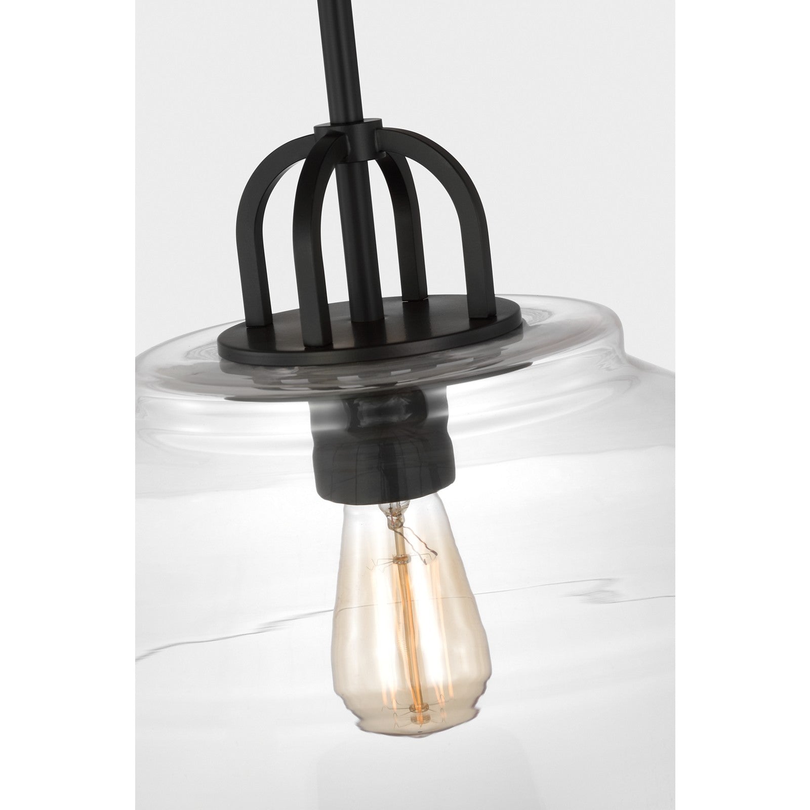 Payton Medium Pendant Brushed Steel - Visual Comfort Ceiling Lights