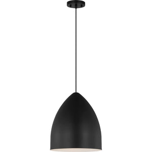 Huron Medium Pendant Midnight Black - Visual Comfort Ceiling Lights