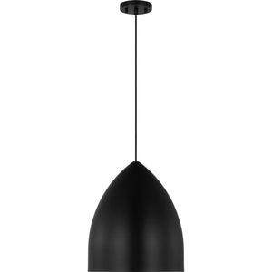 Huron Large Pendant Midnight Black - Visual Comfort Ceiling Lights
