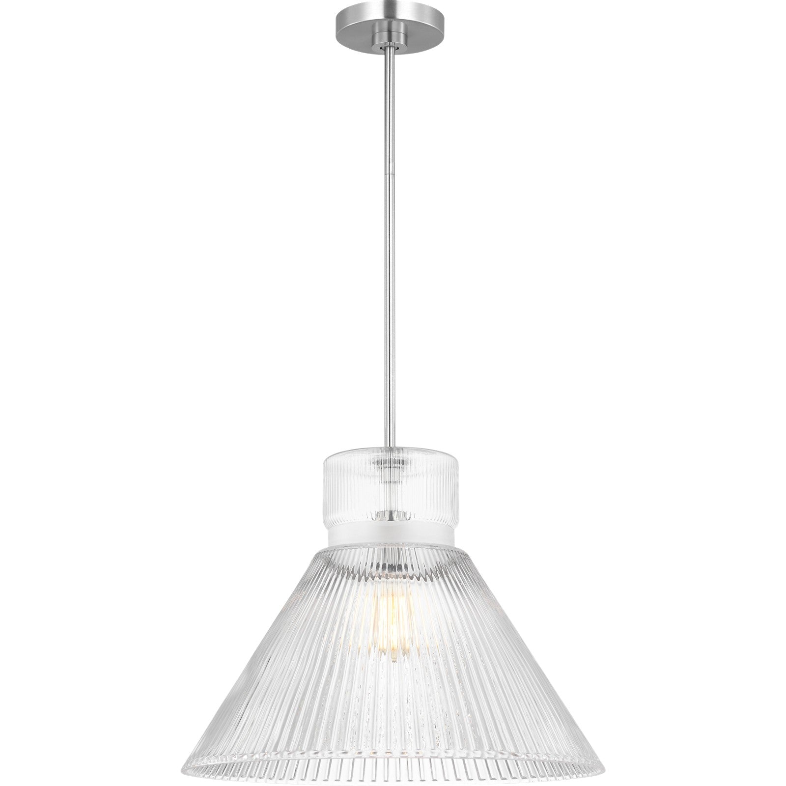 Liouet Large Pendant Brushed Nickel - Visual Comfort Ceiling Lights