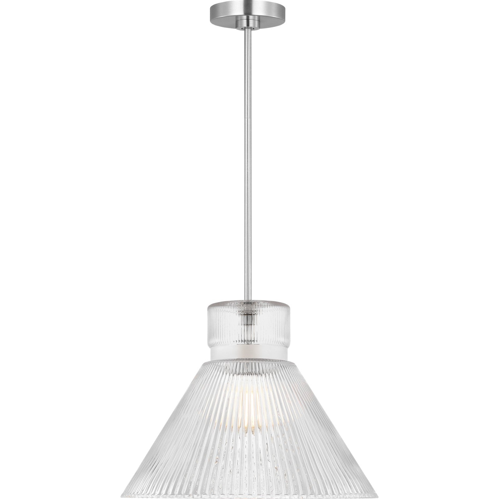 Liouet Large Pendant Brushed Nickel - Visual Comfort Ceiling Lights