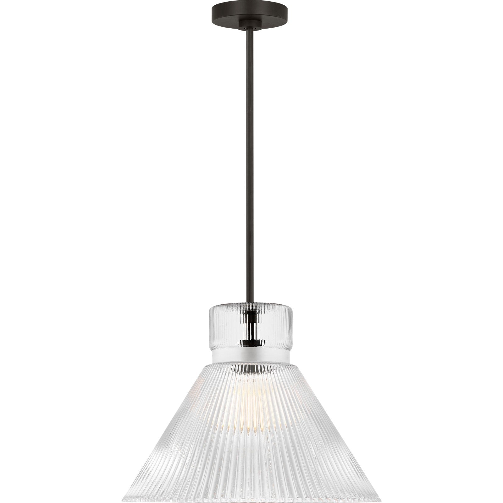 Liouet Large Pendant Brushed Nickel - Visual Comfort Ceiling Lights