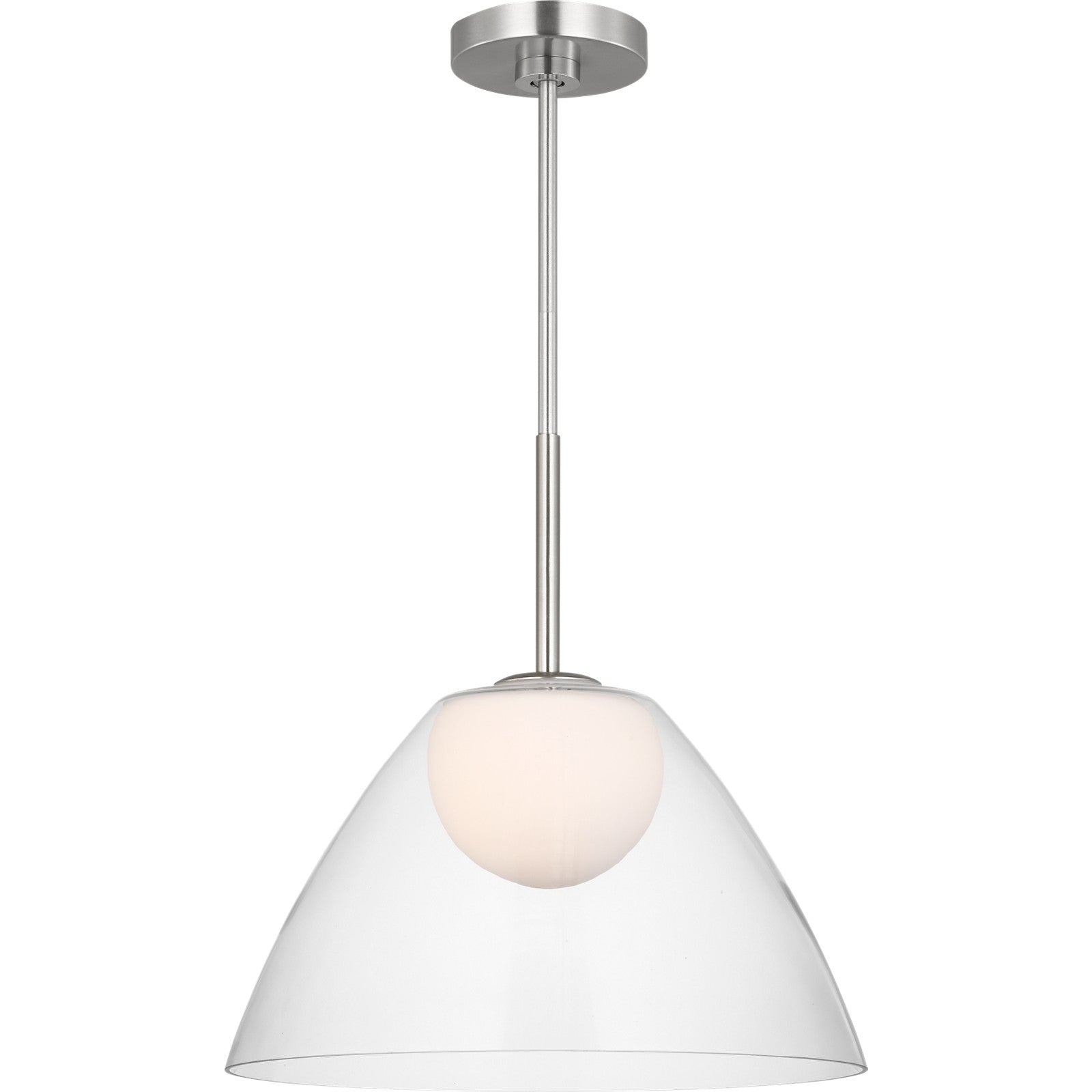 Suma Medium Pendant Brushed Nickel - Visual Comfort Ceiling Lights