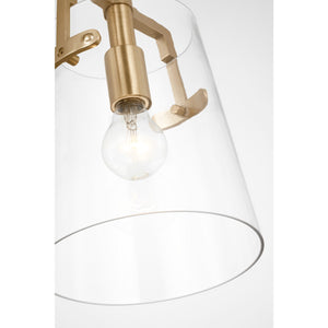 Crofton Small Pendant Satin Brass - Visual Comfort Ceiling Lights