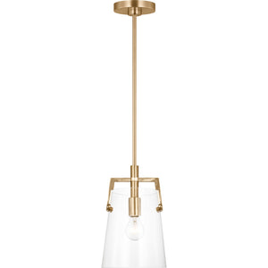 Crofton Small Pendant Satin Brass - Visual Comfort Ceiling Lights
