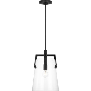Crofton Medium Pendant in Midnight Black - Visual Comfort Ceiling Lights
