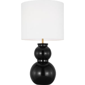 Buckley Medium Table Lamp Gloss White Bulbs Inc - Visual Comfort Table Lamps
