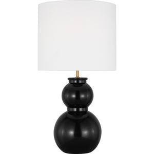 Buckley Medium Table Lamp Gloss White Bulbs Inc - Visual Comfort Table Lamps