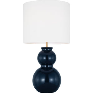 Buckley Medium Table Lamp Gloss White Bulbs Inc - Visual Comfort Table Lamps