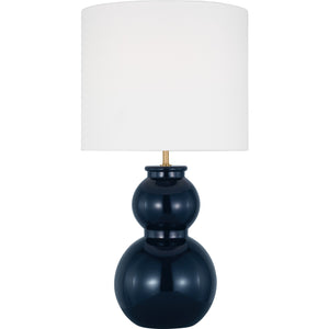Buckley Medium Table Lamp Gloss White Bulbs Inc - Visual Comfort Table Lamps