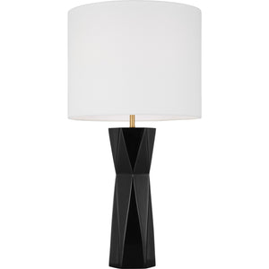Fernwood Medium Table Lamp Gloss White Bulbs Inc - Visual Comfort Table Lamps