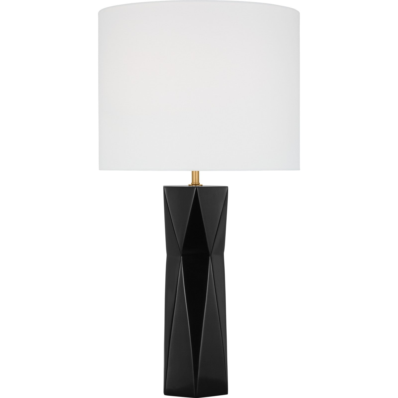 Fernwood Medium Table Lamp Gloss White Bulbs Inc - Visual Comfort Table Lamps