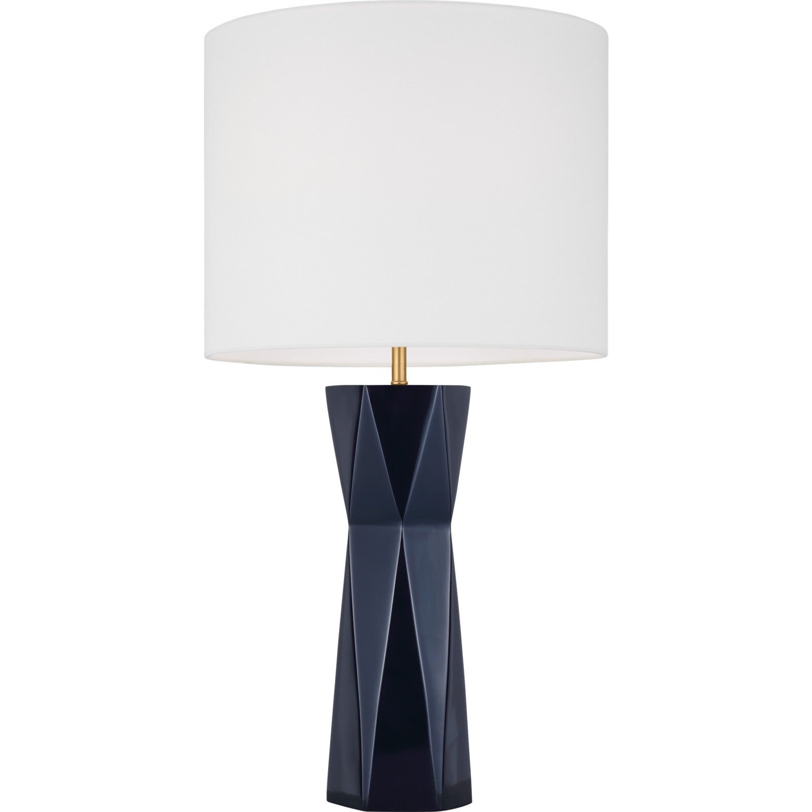 Fernwood Medium Table Lamp Gloss White Bulbs Inc - Visual Comfort Table Lamps