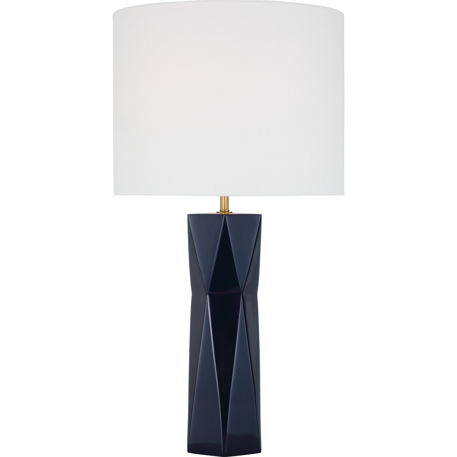 Fernwood Medium Table Lamp Gloss White Bulbs Inc - Visual Comfort Table Lamps