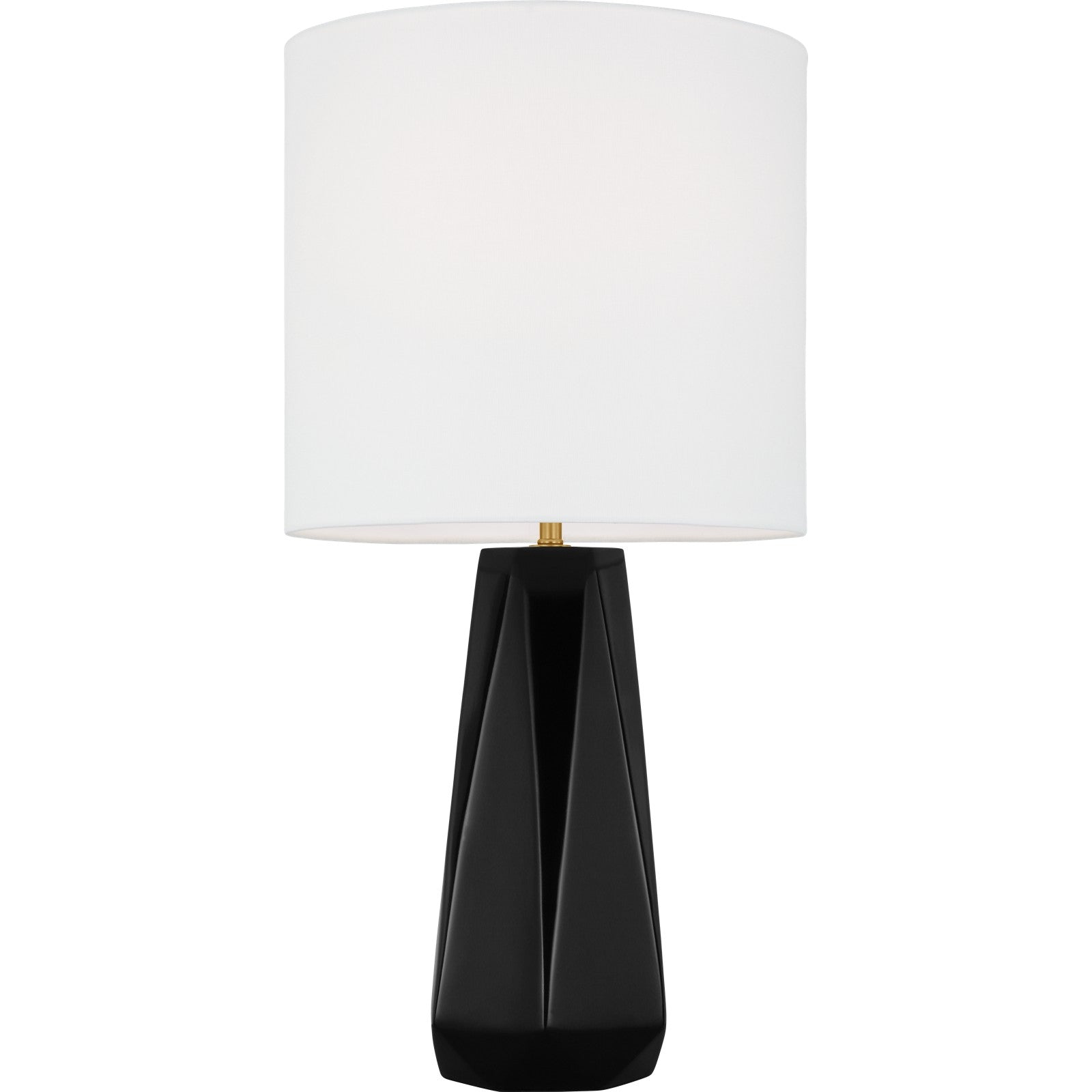 Moresby Medium Table Lamp Gloss White Bulbs Inc - Visual Comfort Table Lamps