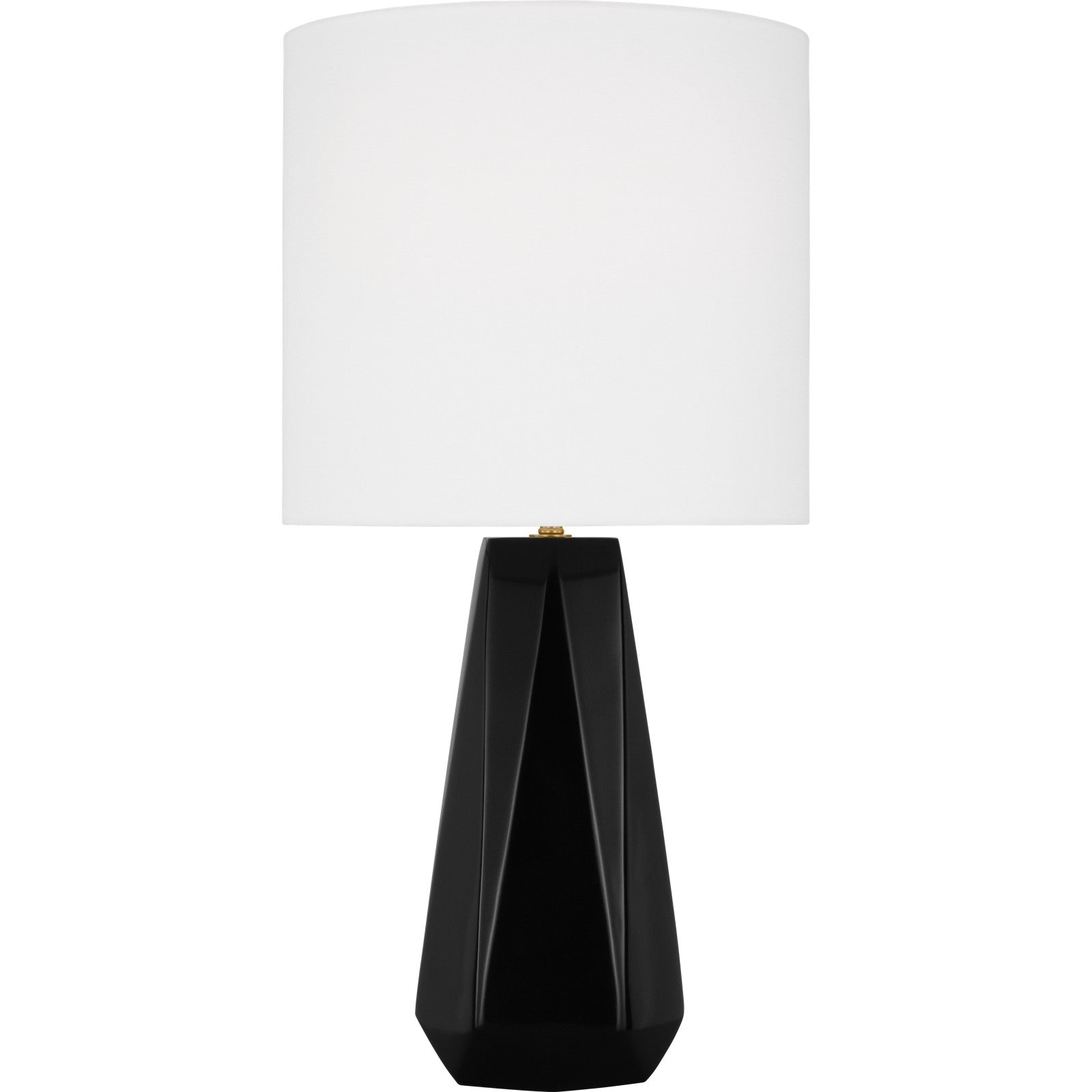 Moresby Medium Table Lamp Gloss White Bulbs Inc - Visual Comfort Table Lamps