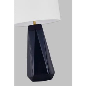 Moresby Medium Table Lamp Gloss White Bulbs Inc - Visual Comfort Table Lamps