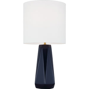 Moresby Medium Table Lamp Gloss White Bulbs Inc - Visual Comfort Table Lamps