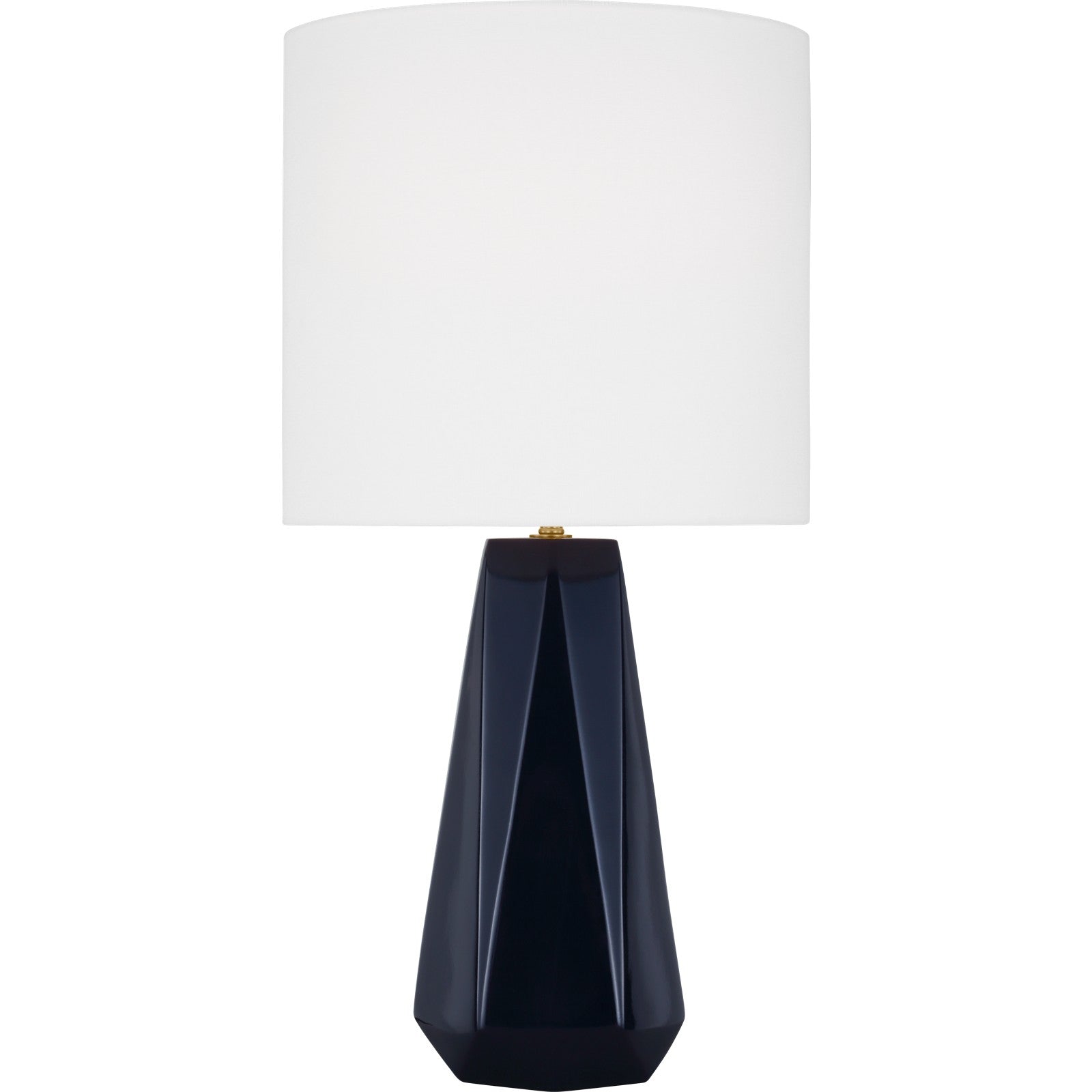 Moresby Medium Table Lamp Gloss White Bulbs Inc - Visual Comfort Table Lamps