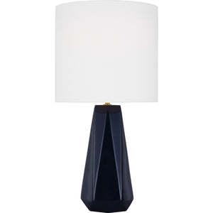 Moresby Medium Table Lamp Gloss White Bulbs Inc - Visual Comfort Table Lamps