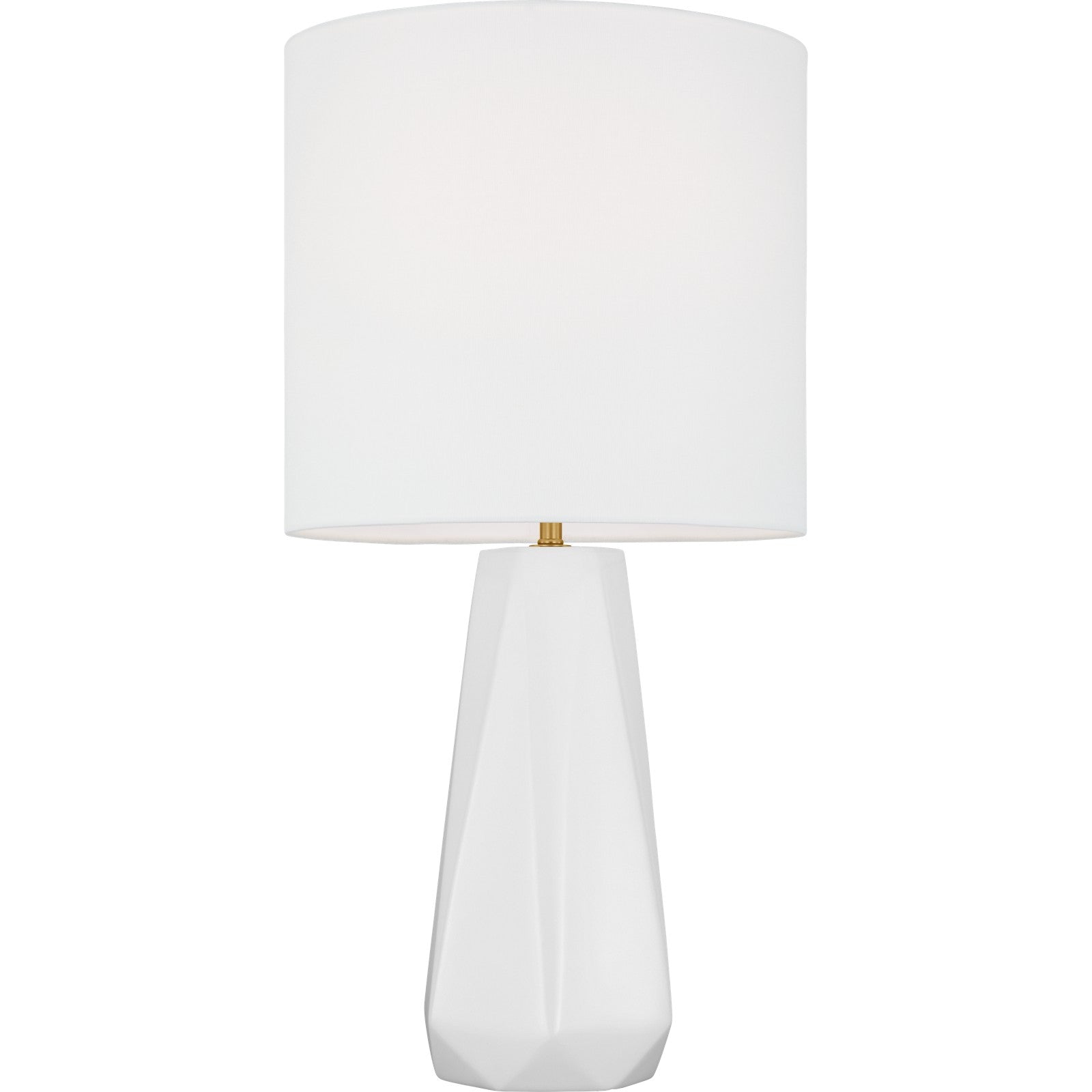Moresby Medium Table Lamp Gloss White Bulbs Inc - Visual Comfort Table Lamps