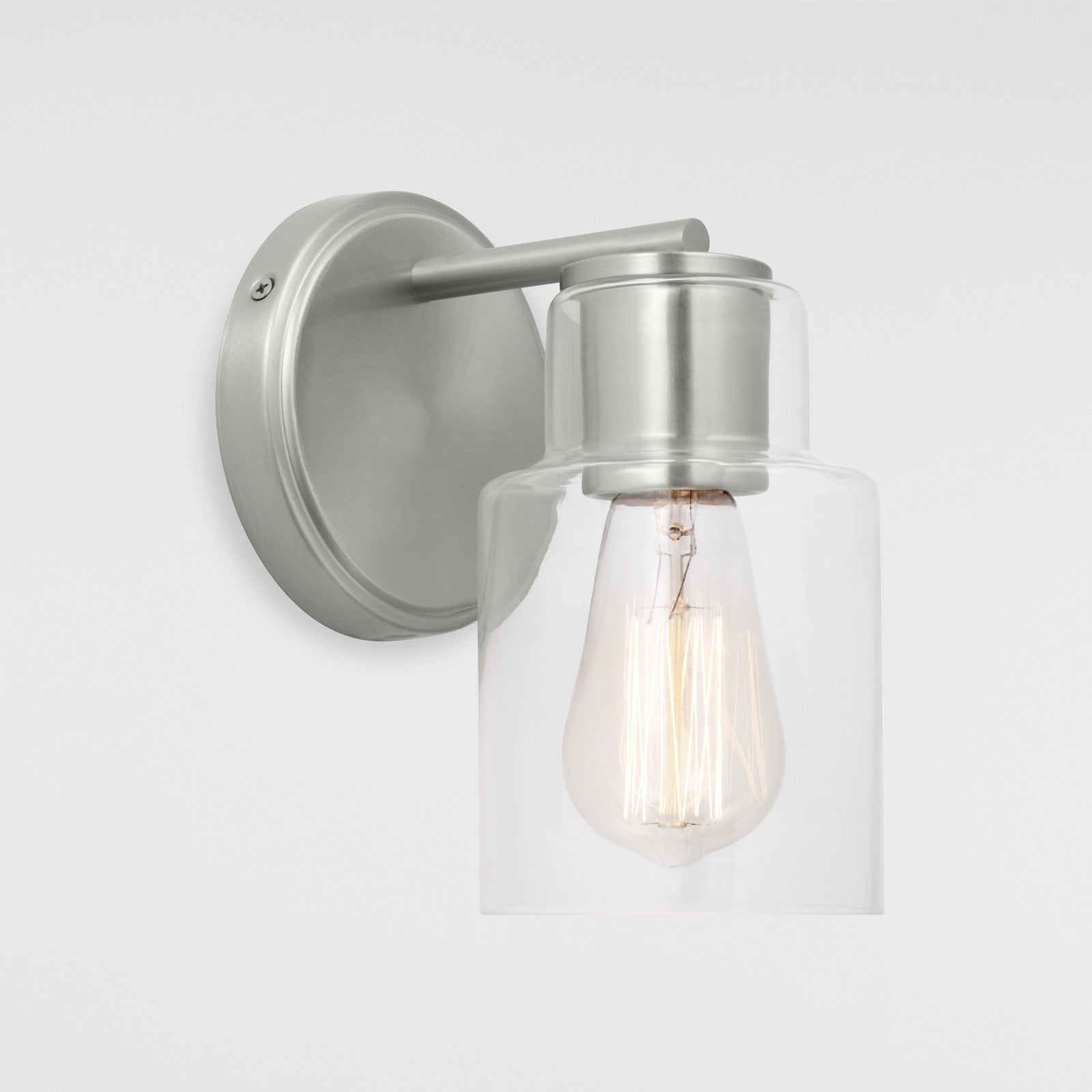 Sayward Small Sconce Brushed Steel - Visual Comfort Wall Lights
