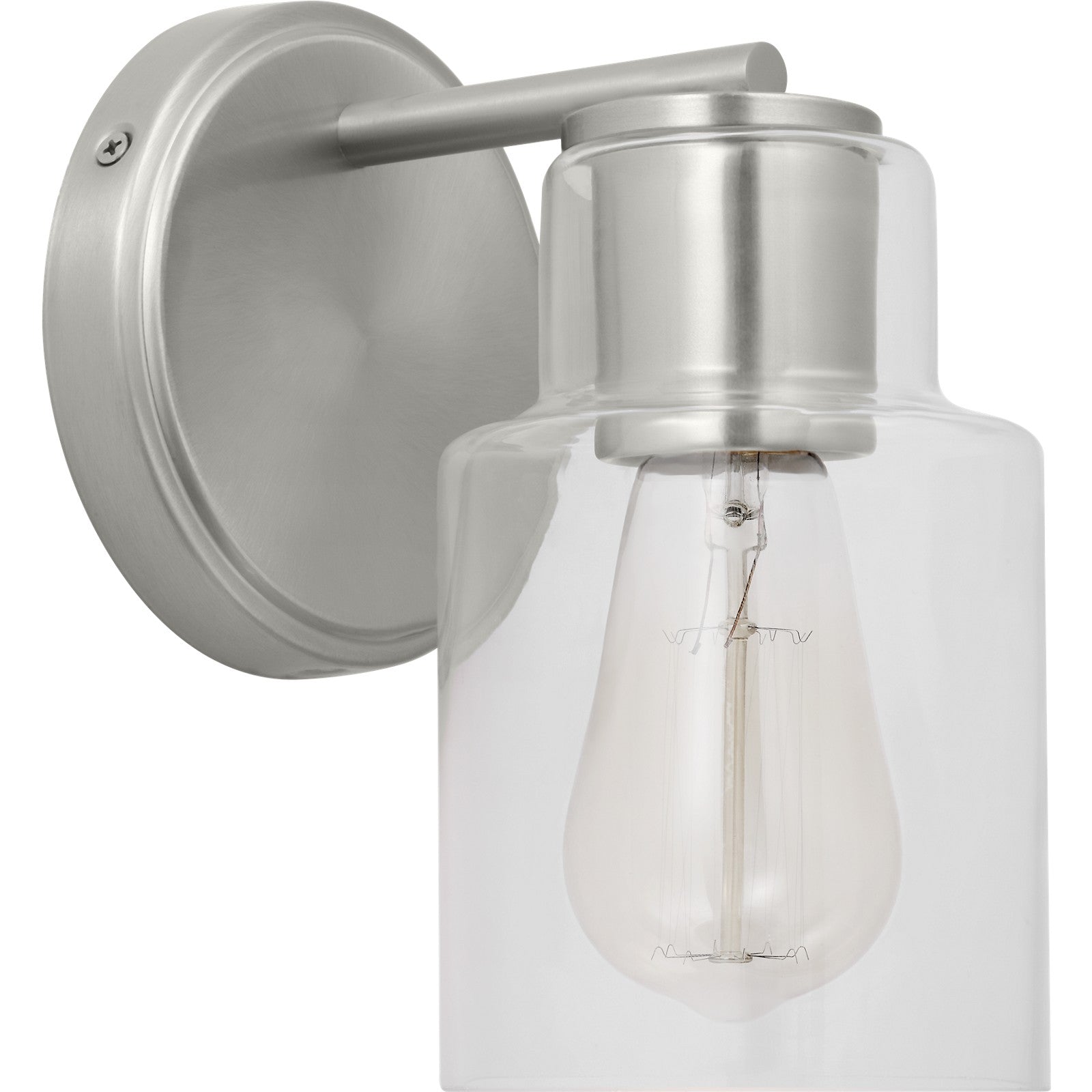 Sayward Small Sconce Brushed Steel - Visual Comfort Wall Lights