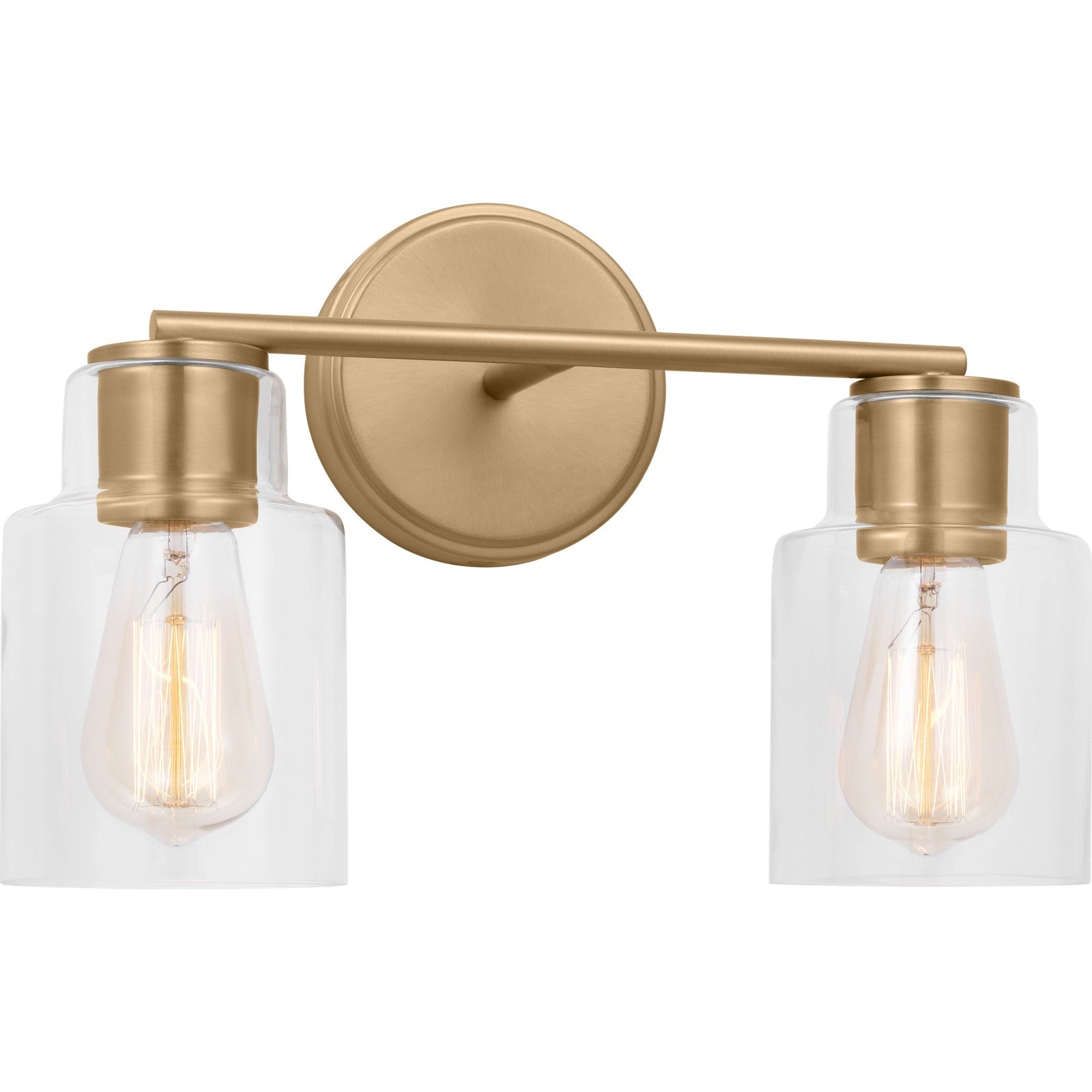 Sayward 2-Light Bath Sconce in Brushed Steel