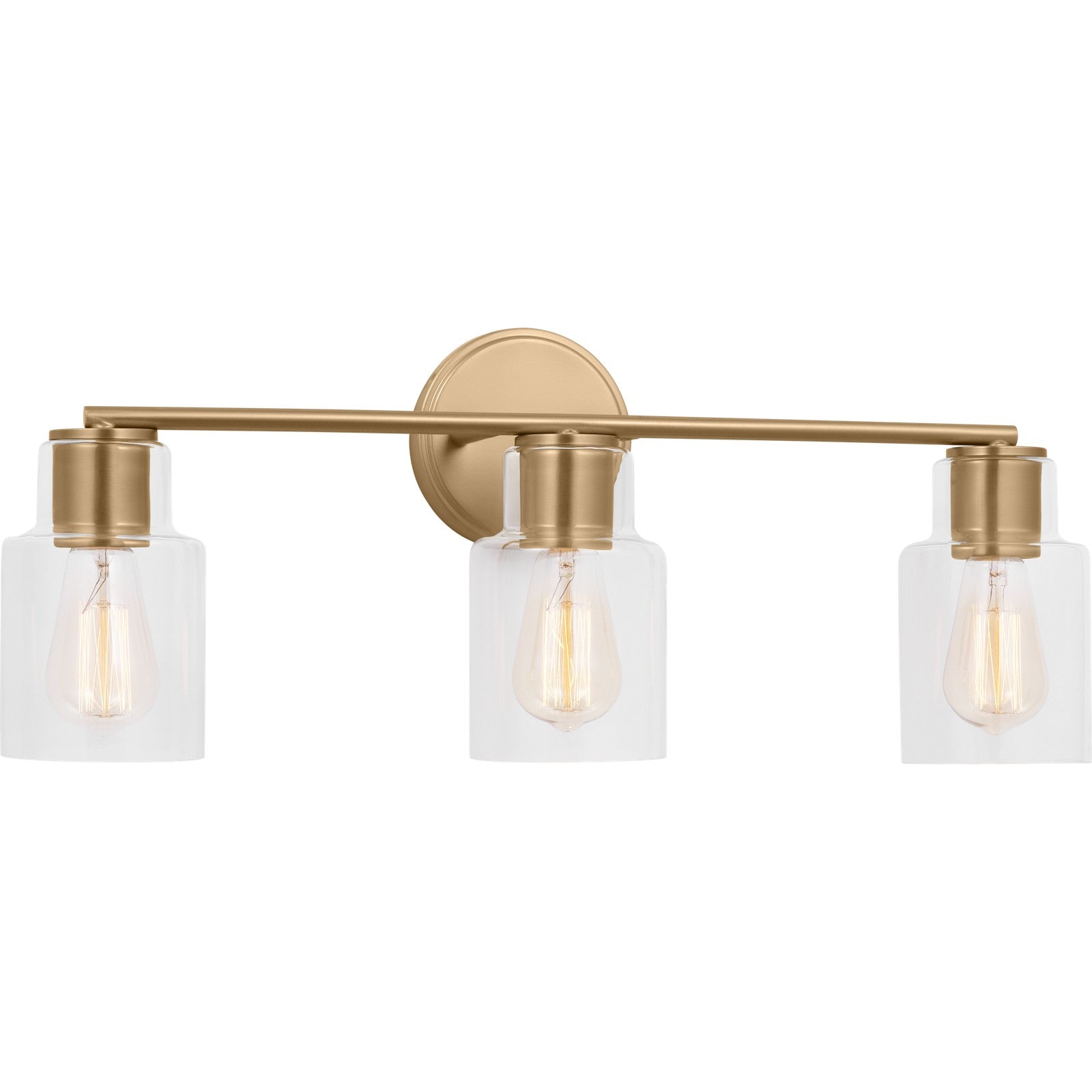 Sayward 3-Light Bath Sconce in Brushed Steel