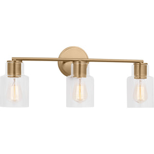 Sayward 3-Light Bath Sconce in Brushed Steel