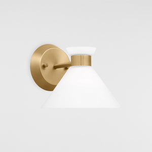 Belcarra Small Sconce Brushed Steel - Visual Comfort Wall Lights