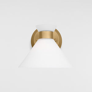 Belcarra Small Sconce Brushed Steel - Visual Comfort Wall Lights