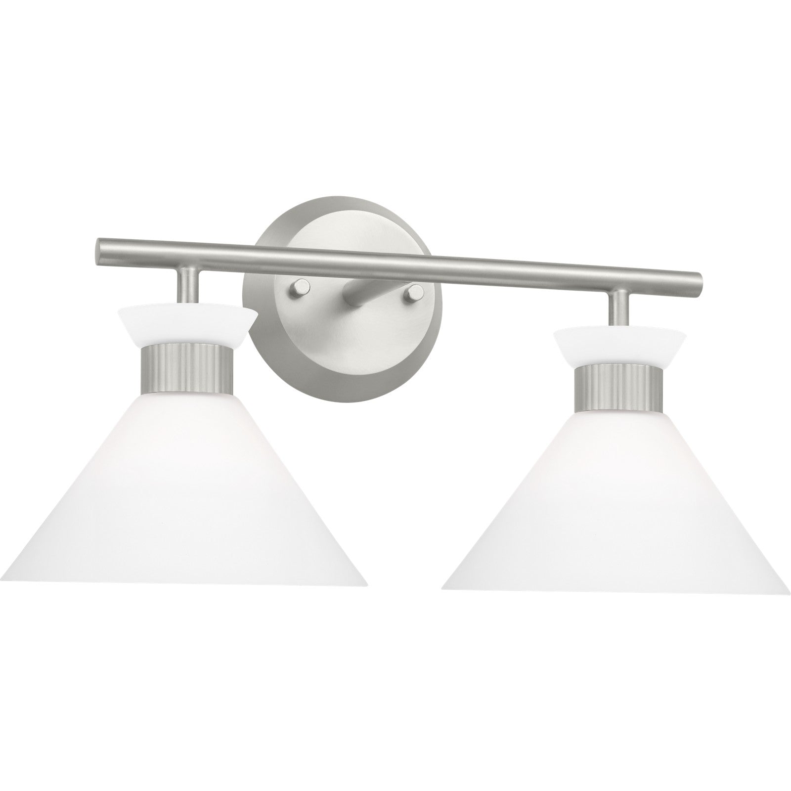 Belcarra 2 - Light Vanity Brushed Steel - Visual Comfort Wall Lights