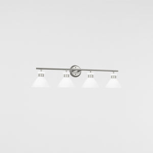 Belcarra 4 - Light Vanity Brushed Steel - Visual Comfort Wall Lights