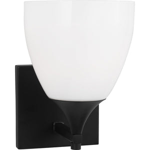 Toffino 1-Light Bath Sconce in Chrome with Milk Glass - Visual Comfort Wall Lights
