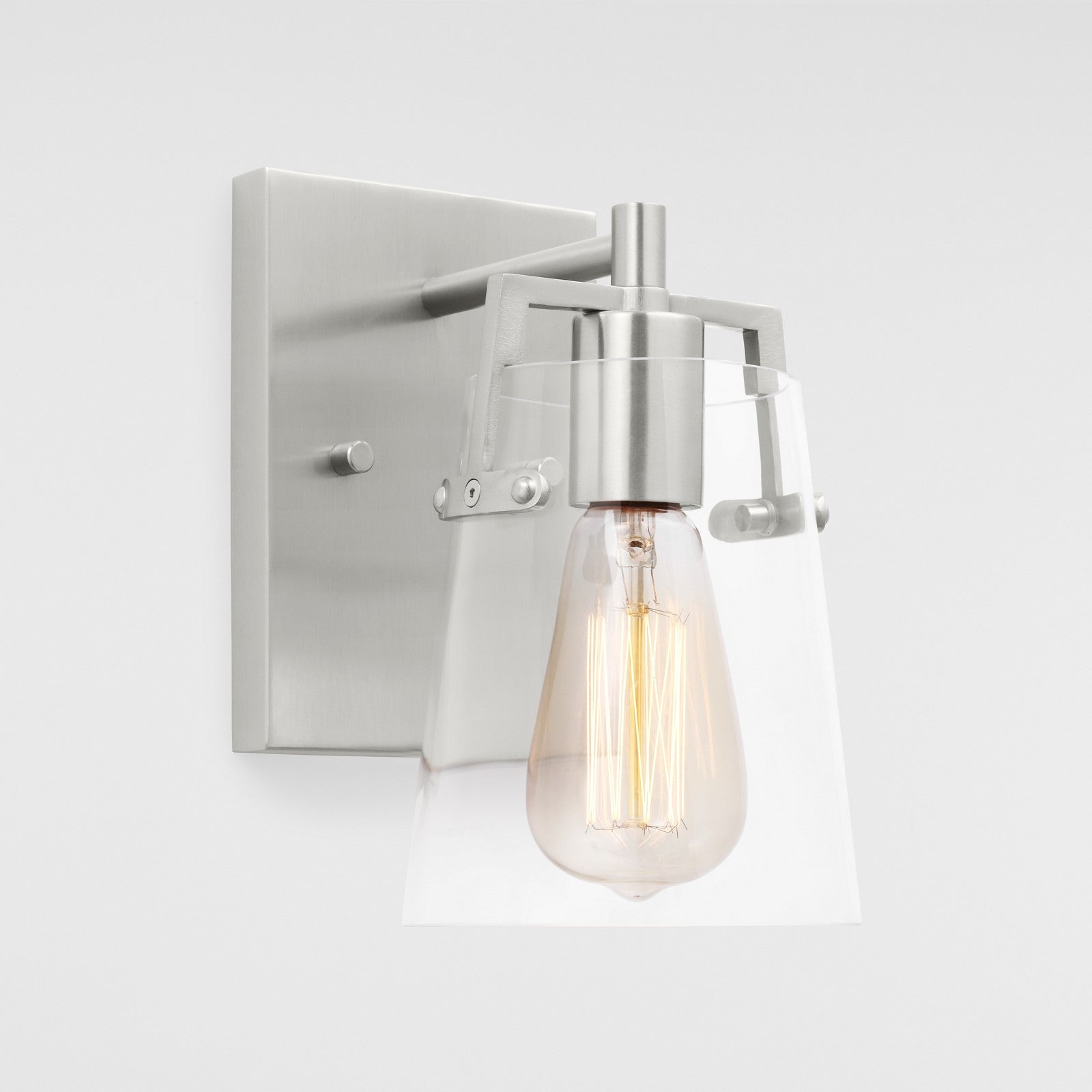 Crofton Small Sconce Brushed Nickel - Visual Comfort Wall Lights