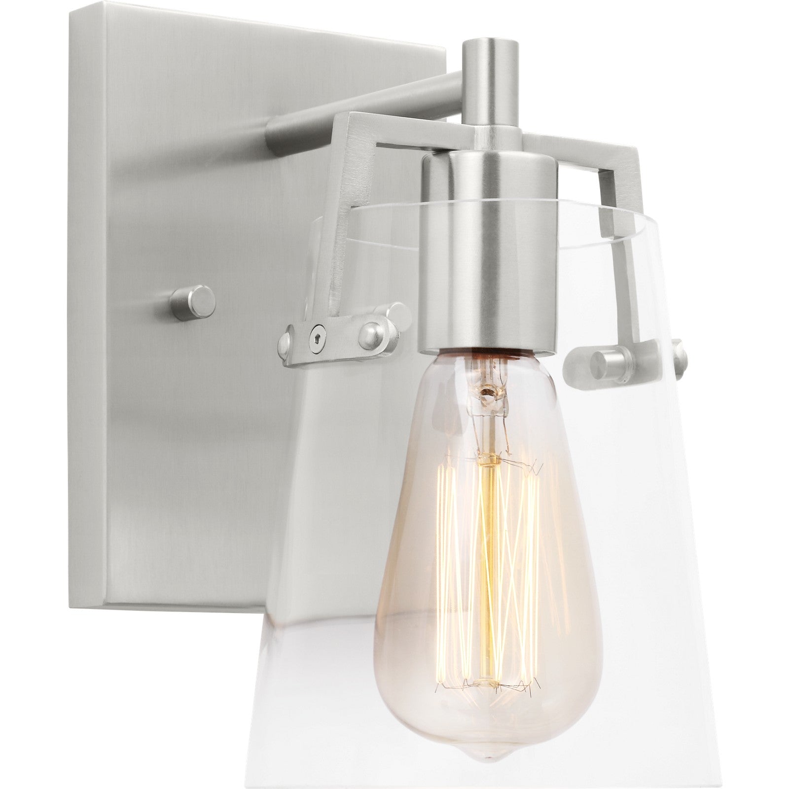 Crofton Small Sconce Brushed Nickel - Visual Comfort Wall Lights