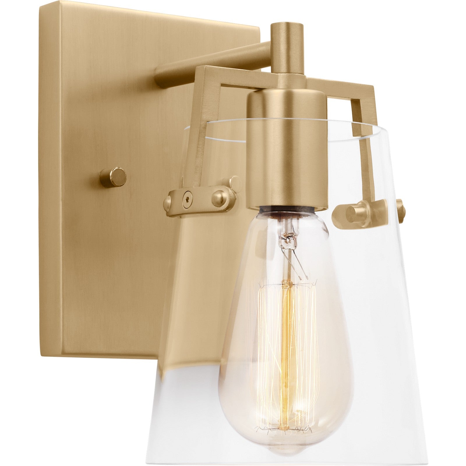 Crofton Small Sconce Brushed Nickel - Visual Comfort Wall Lights