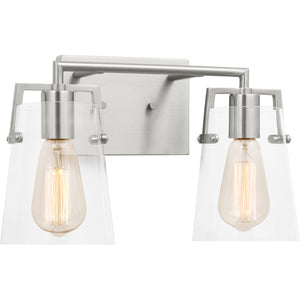 Crofton 2 - Light Vanity Brushed Nickel - Visual Comfort Wall Lights