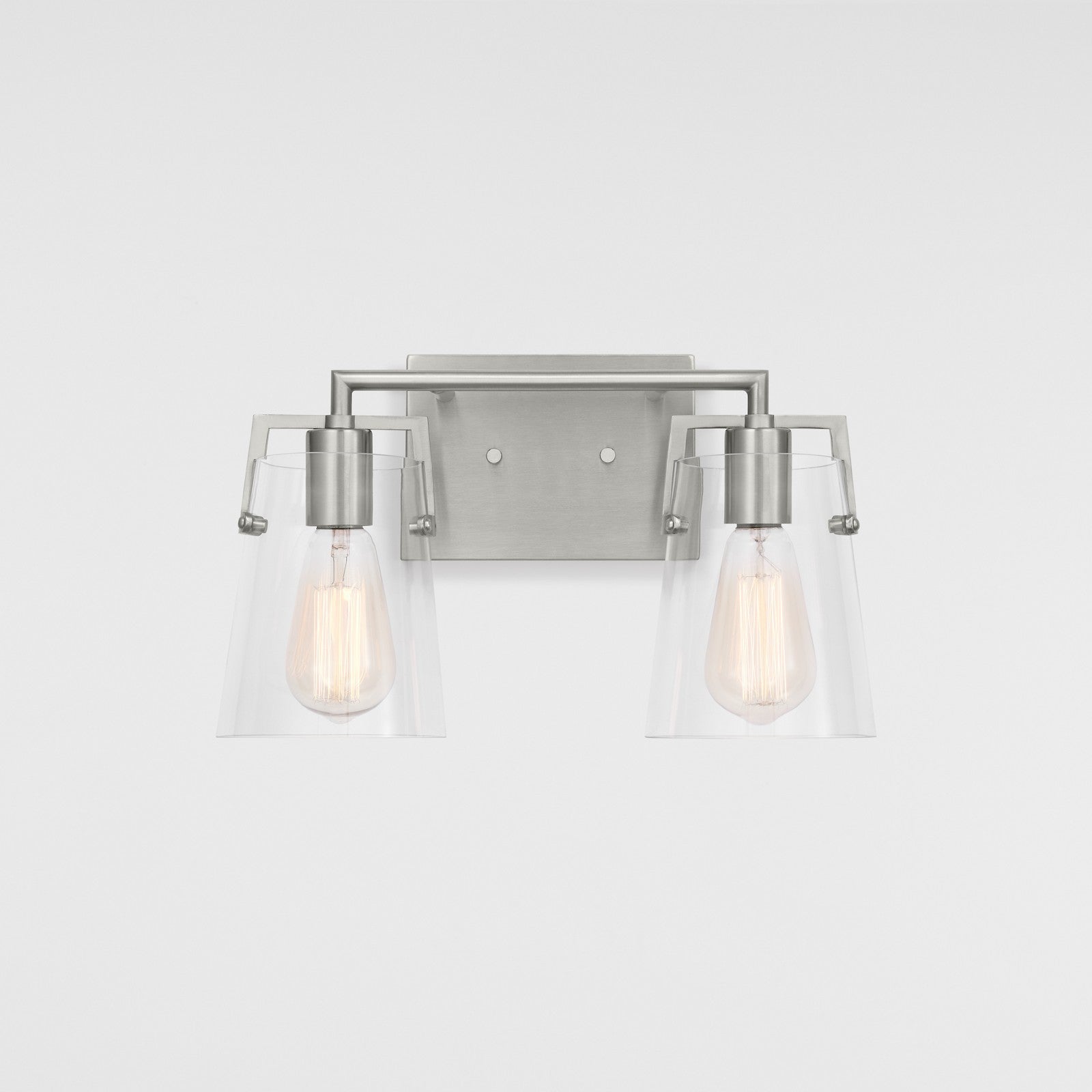 Crofton 2 - Light Vanity Brushed Nickel - Visual Comfort Wall Lights