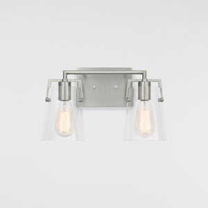 Crofton 2 - Light Vanity Brushed Nickel - Visual Comfort Wall Lights