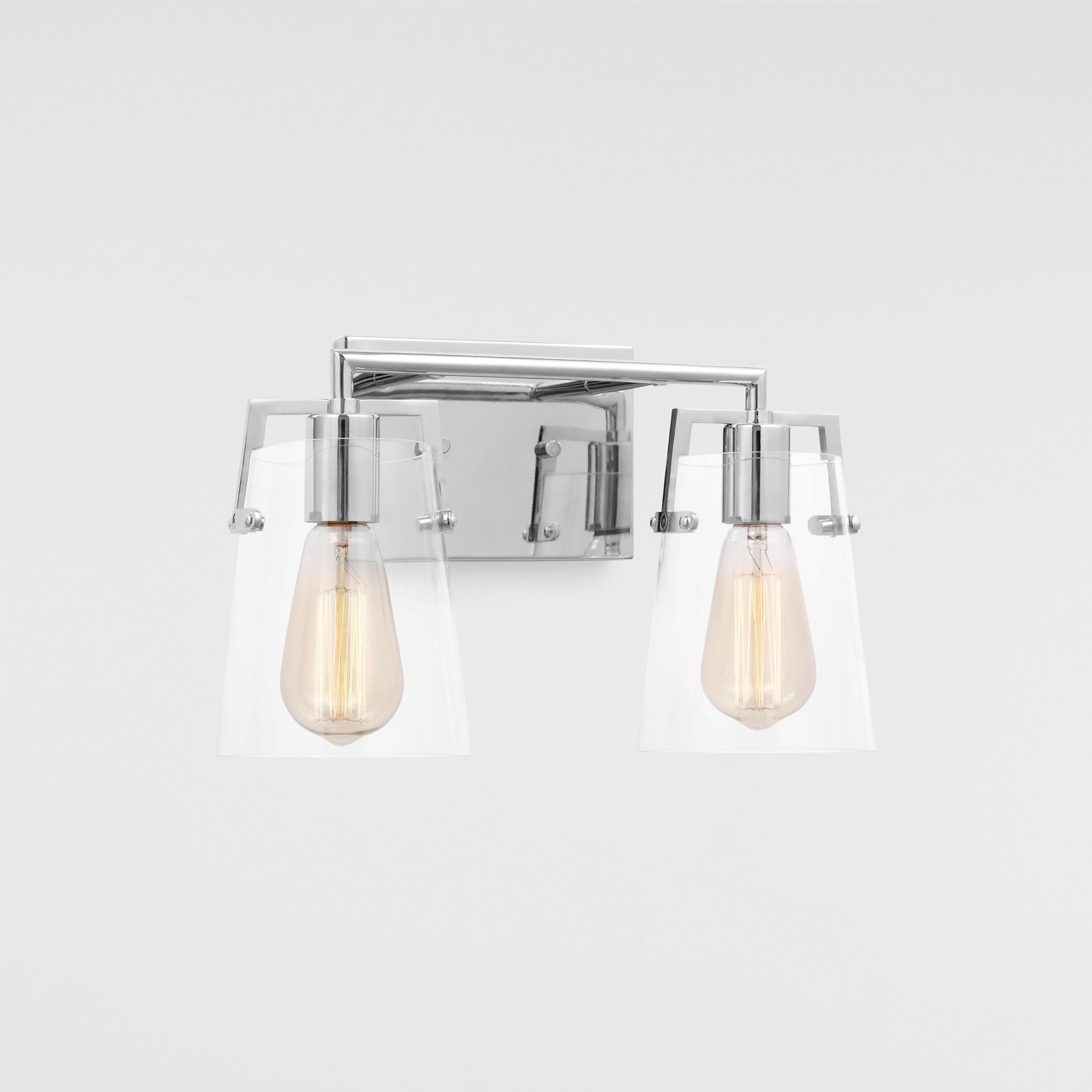 Crofton 2 - Light Vanity Brushed Nickel - Visual Comfort Wall Lights