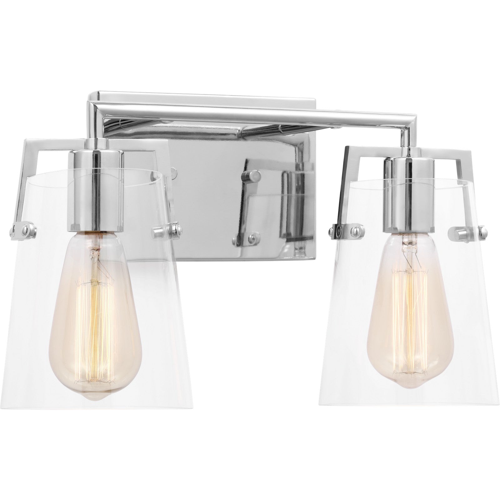 Crofton 2 - Light Vanity Brushed Nickel - Visual Comfort Wall Lights