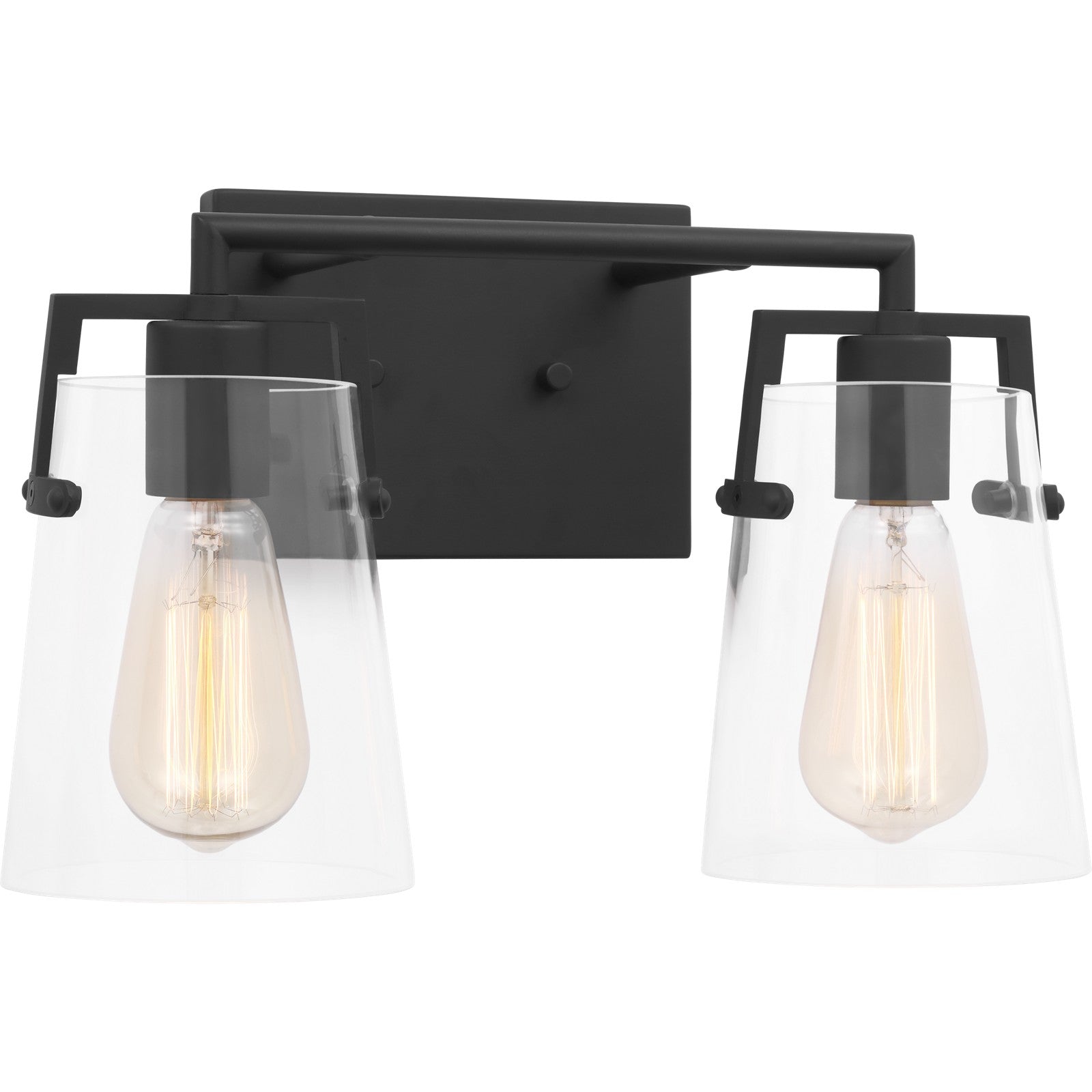 Crofton 2 - Light Vanity Brushed Nickel - Visual Comfort Wall Lights