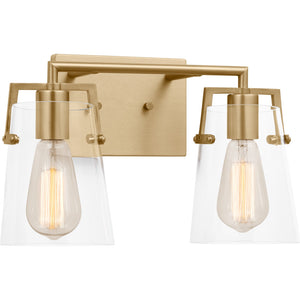 Crofton 2 - Light Vanity Brushed Nickel - Visual Comfort Wall Lights