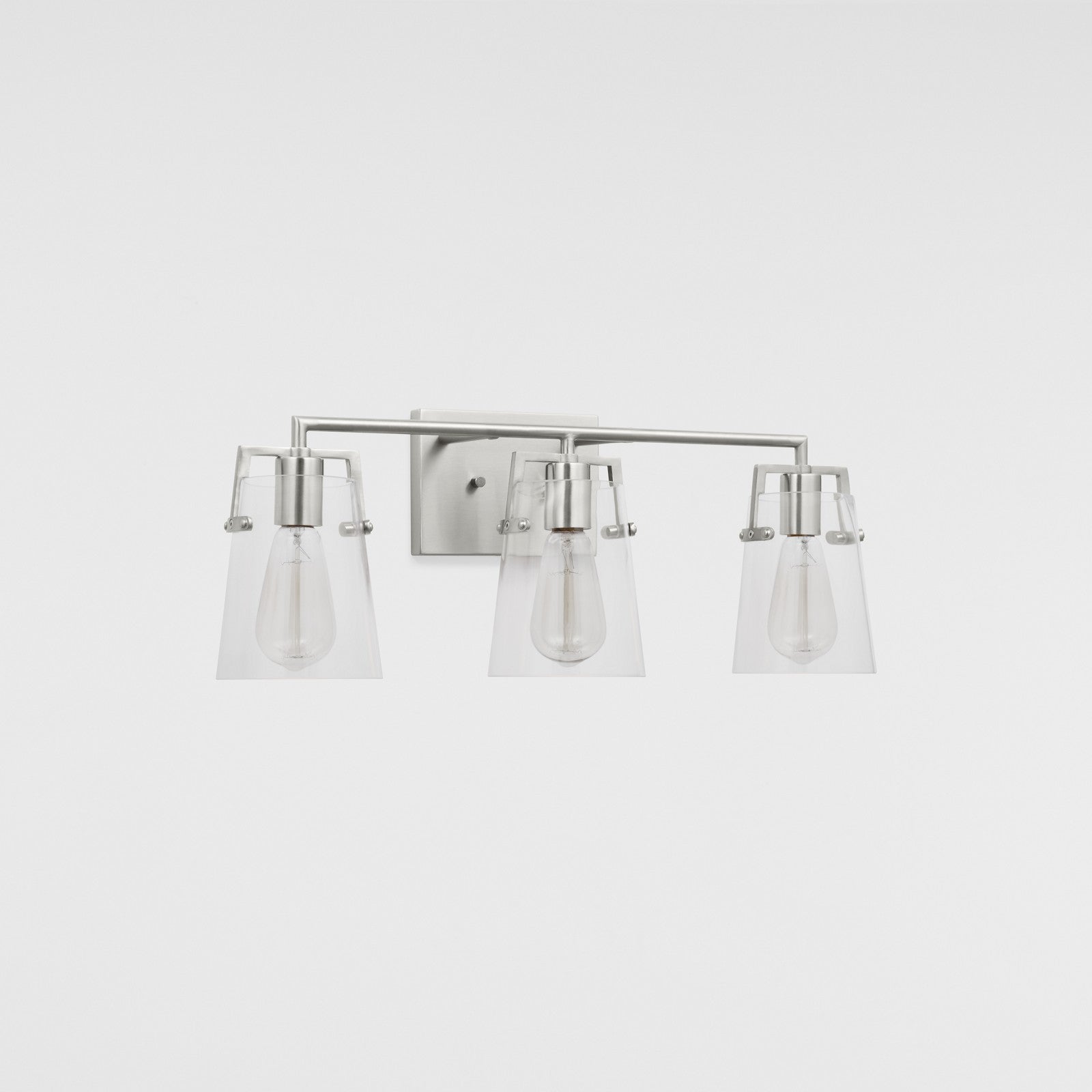 Crofton 3 - Light Vanity Brushed Nickel - Visual Comfort Wall Lights