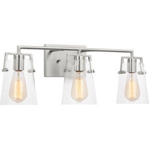 Crofton 3 - Light Vanity Brushed Nickel - Visual Comfort Wall Lights