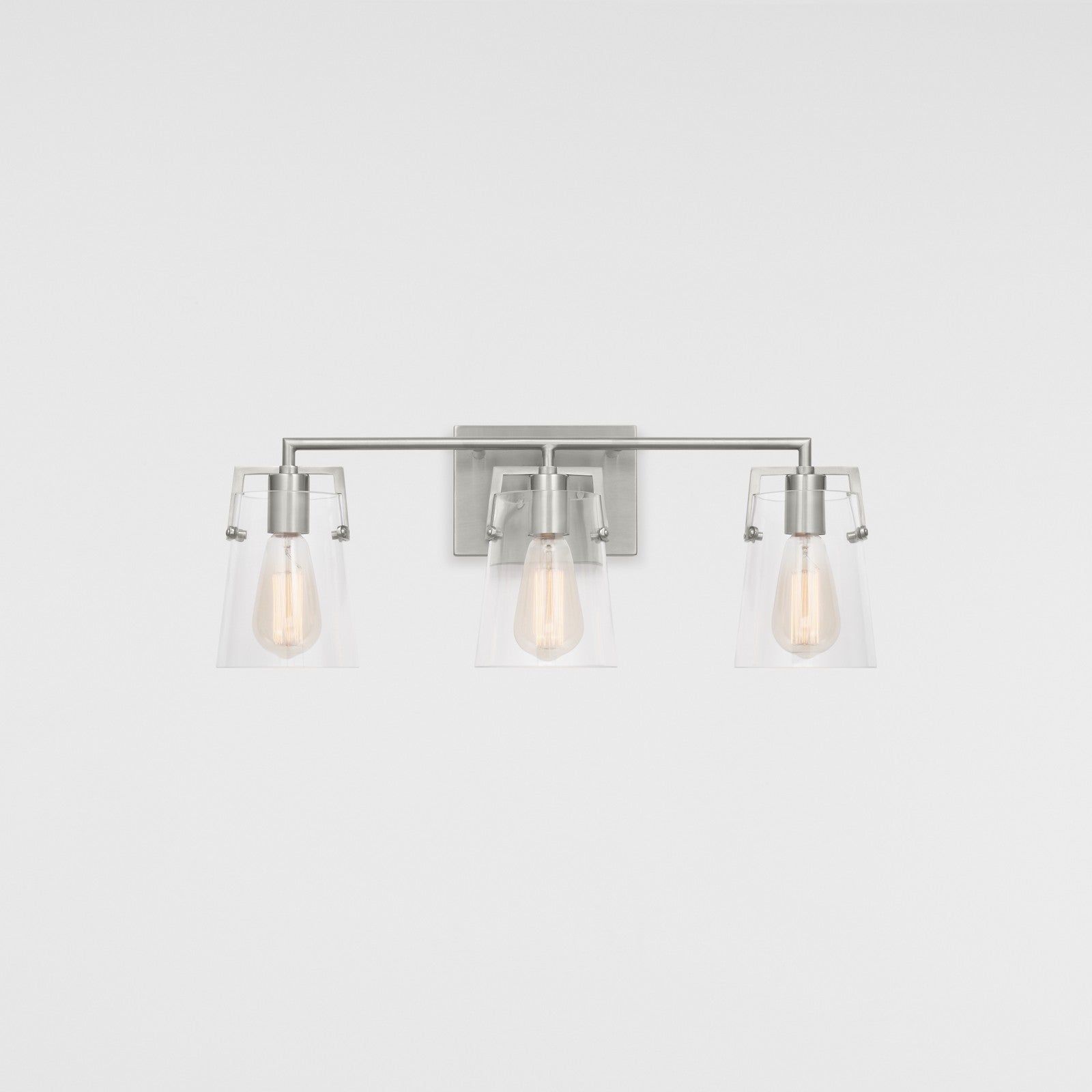 Crofton 3 - Light Vanity Brushed Nickel - Visual Comfort Wall Lights