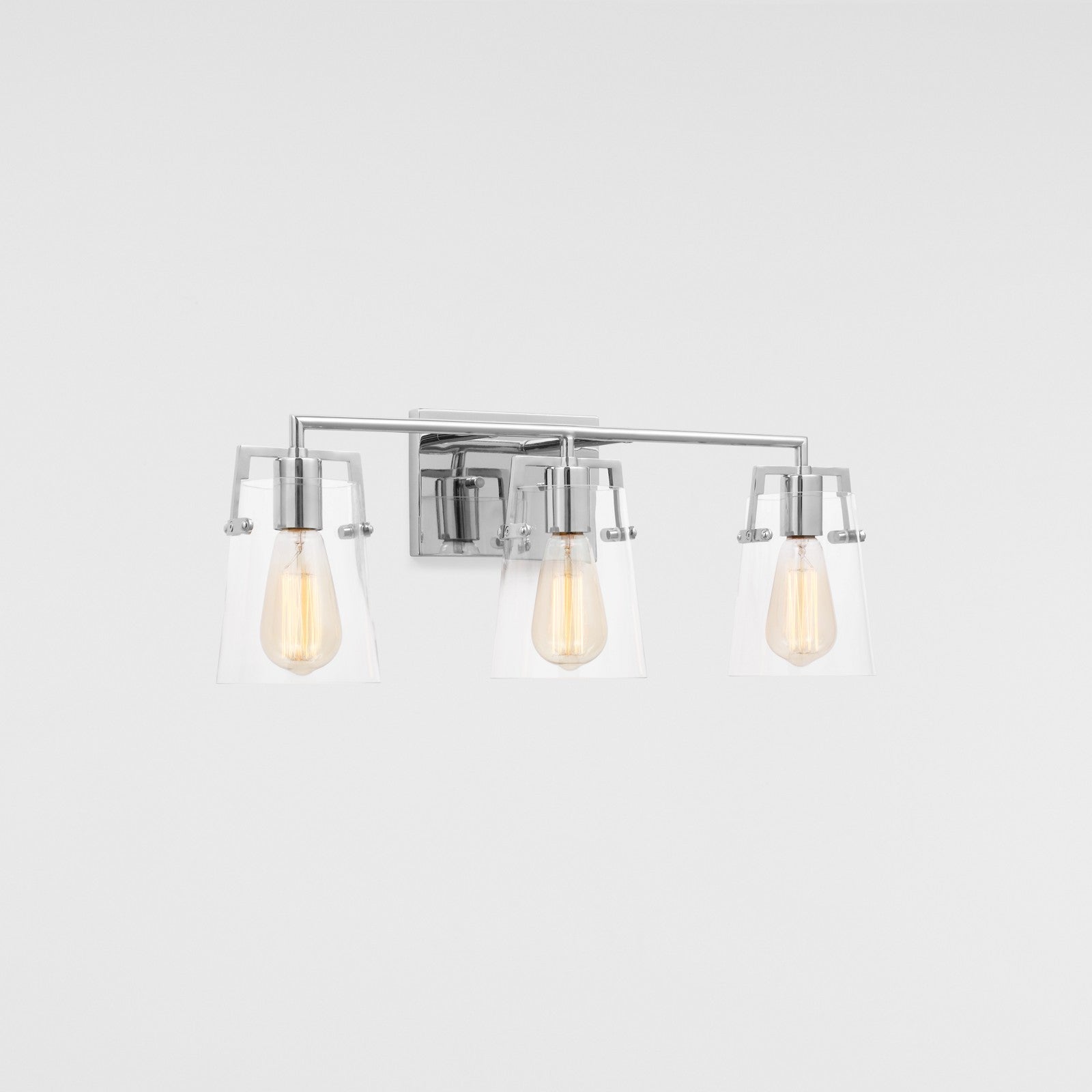 Crofton 3 - Light Vanity Brushed Nickel - Visual Comfort Wall Lights