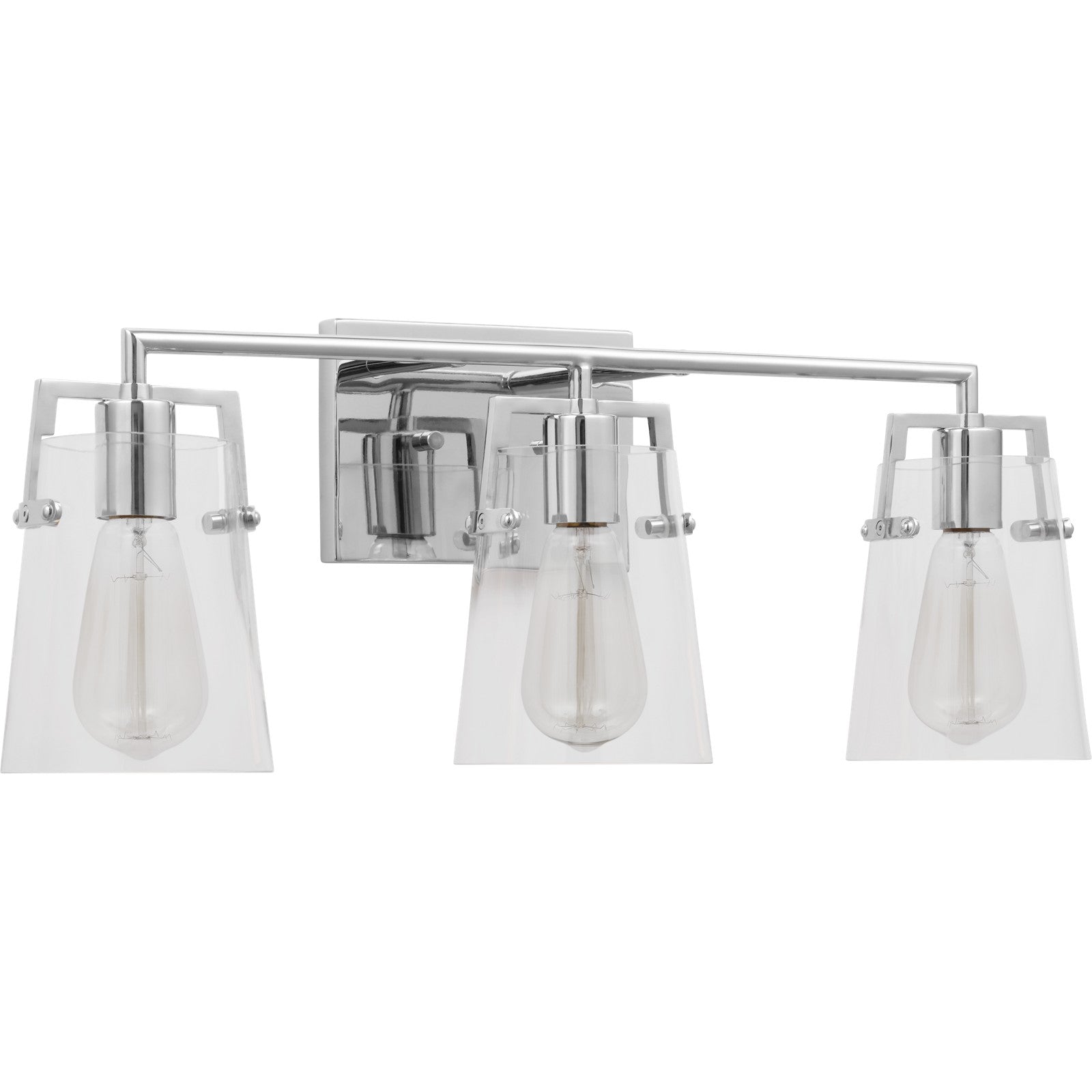 Crofton 3 - Light Vanity Brushed Nickel - Visual Comfort Wall Lights